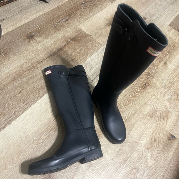 Hunter Original Matte Black Tall Rain boots Women 6 - Picture 14 of 15